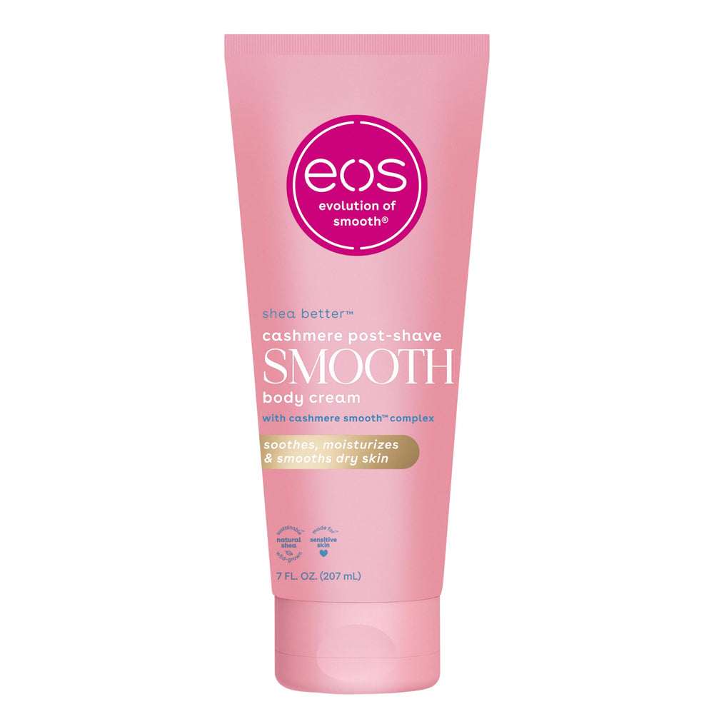 EOS Cashmere Skin Collection cream jar close-up showing rich hydration.