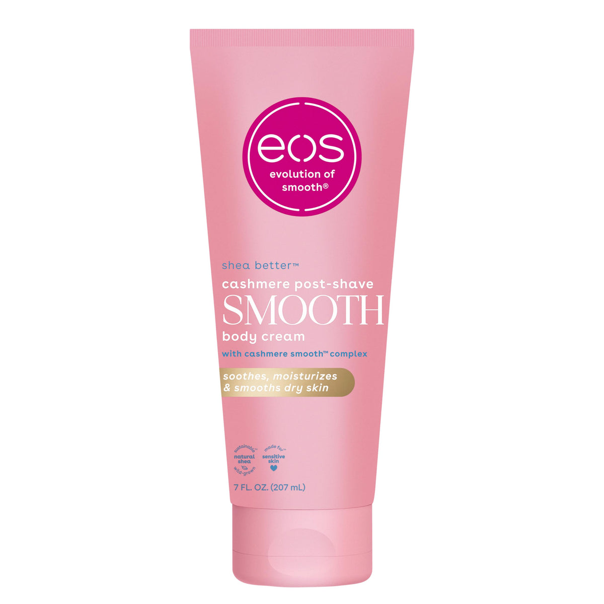 EOS Cashmere Skin Collection cream jar close-up showing rich hydration.