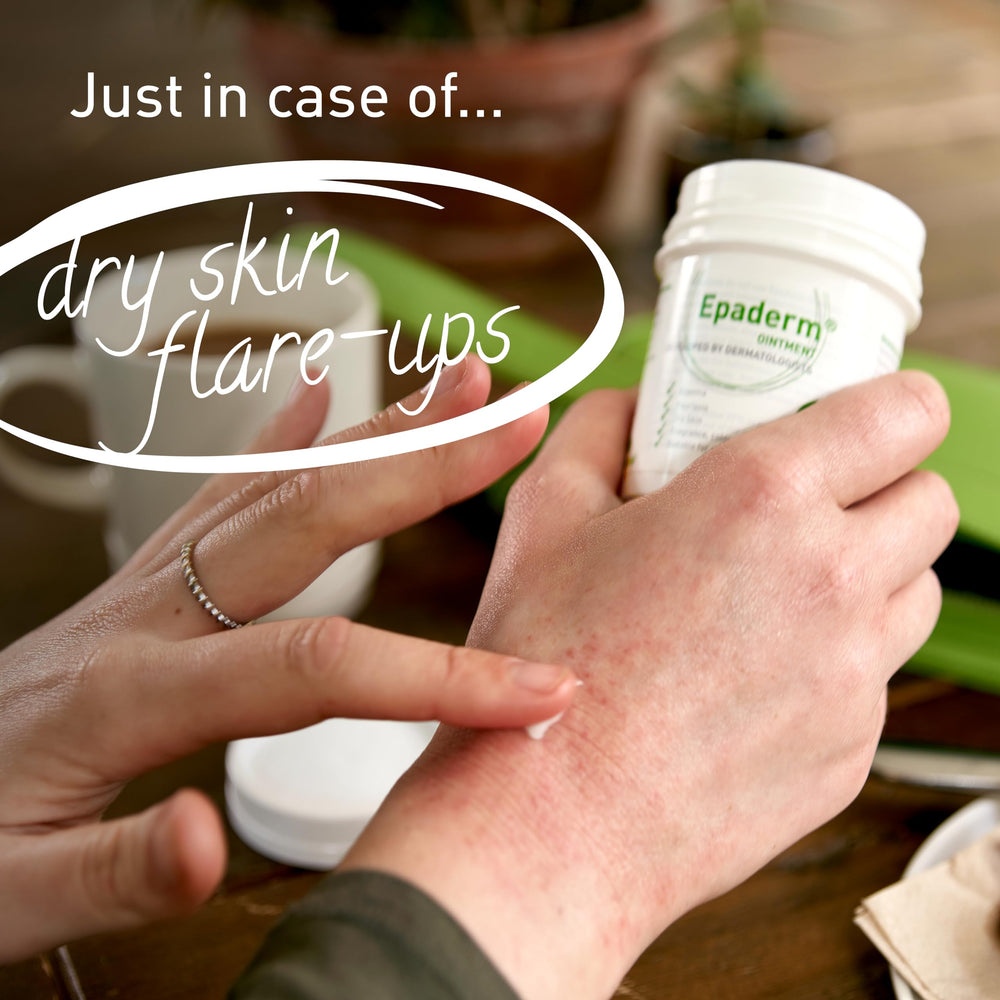 Epaderm ingredients list highlighting paraffin-based moisturiser.