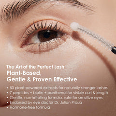 EPAIS lash serum dual-brush with ball-tip enables precise root application.