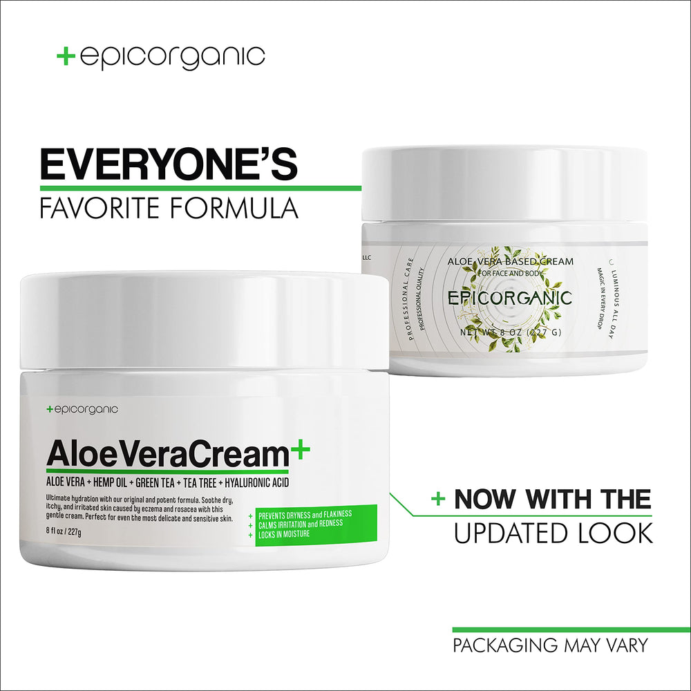 Epic Organicum Aloe Vera Moisturizing Cream close-up texture for silky skin