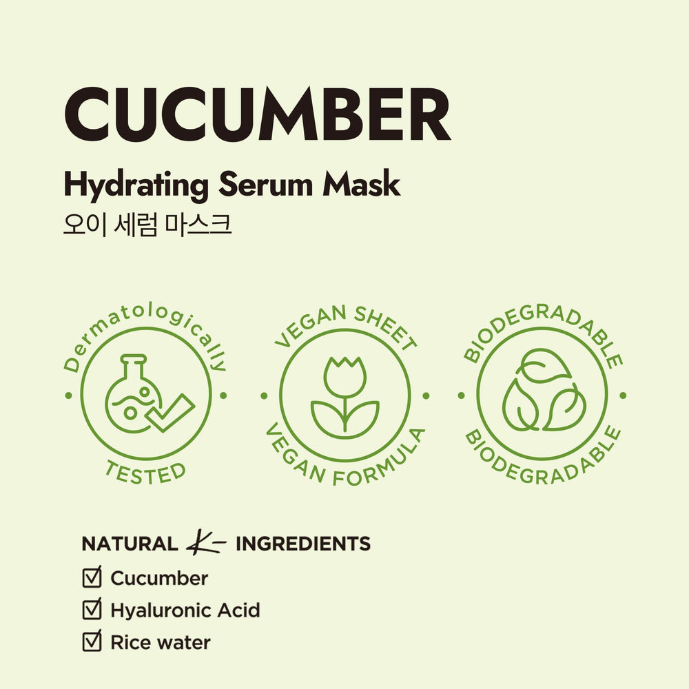 Epielle cucumber hydration close-up texture highlights serum and hydration for radiant skin.