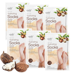 Epielle Hydrating Foot Mask packaging shows at-home spa care and quick moisture boost.