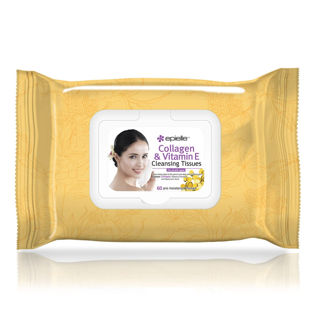 Epielle Makeup Remover Wipes with cucumber extract for a refreshing cleanse.