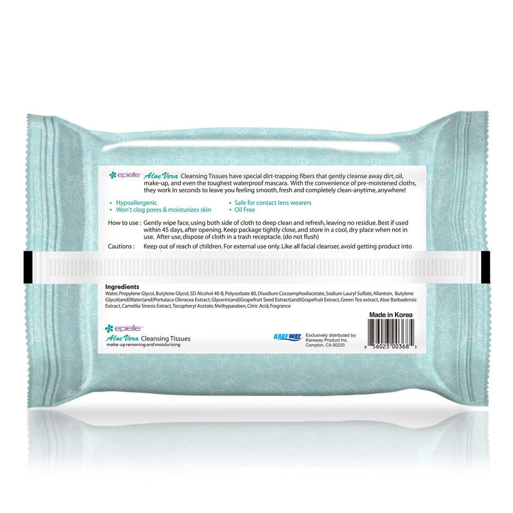 Epielle Makeup Remover Wipes ideal for gym bags and on-the-go routines.