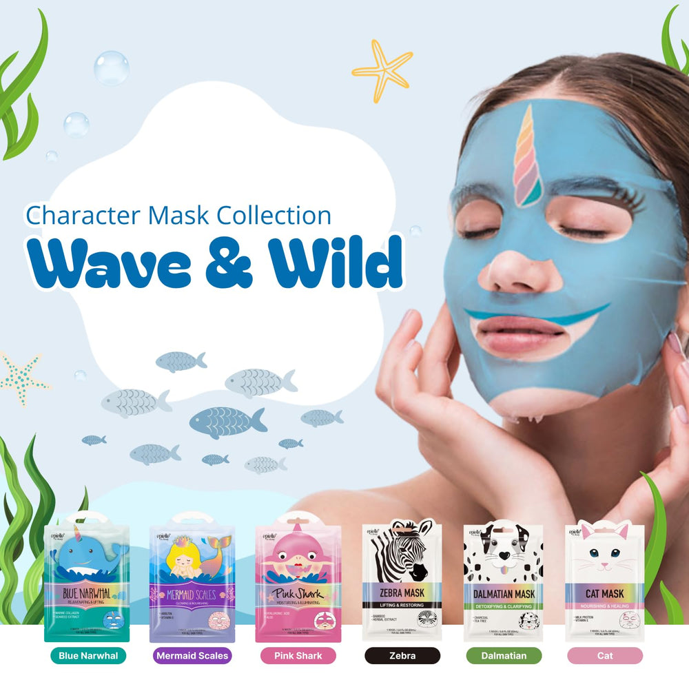 Epielle Wave and Wild dalmatian mask delivers radiant hydration at home
