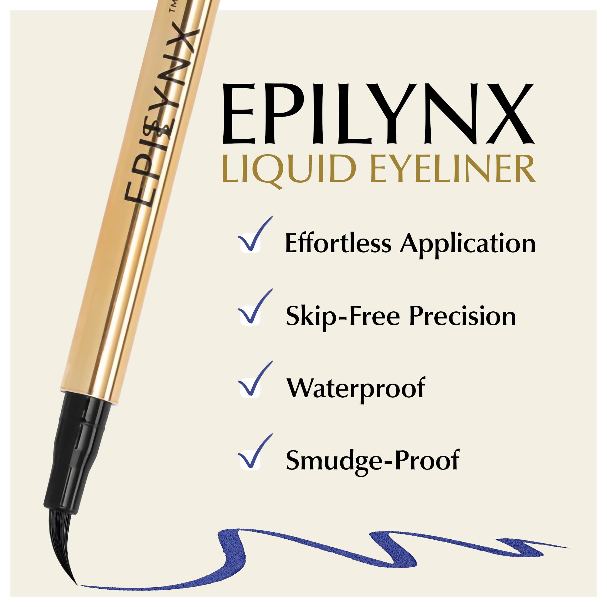 EPILYNX fine-brush-tip showcases smooth, controlled application.