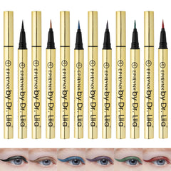 EPILYNX liquid eyeliner gift set close-up with six versatile shades.