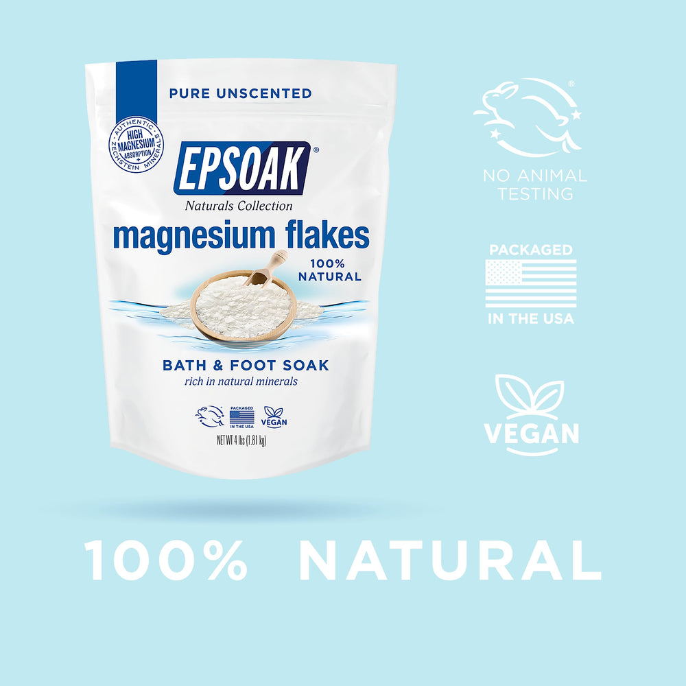 Epsoak Naturals flakes enable a spa-like ritual at home.