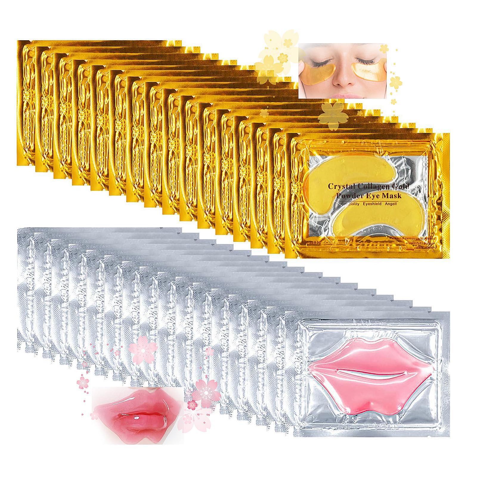 Eqimznv 24K gold eye mask patch for refreshed under-eye area and smoother appearance.