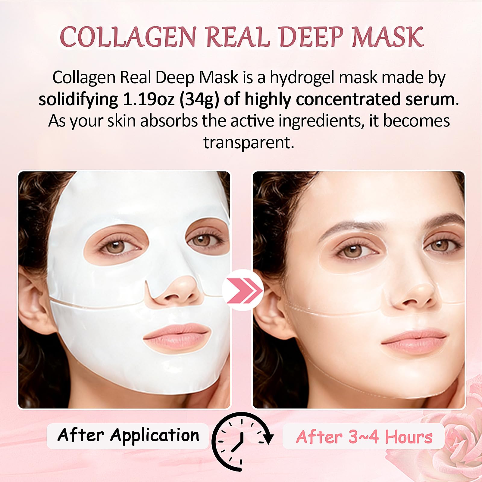 Eqimznv collagen mask overnight routine for smoothing and firmness.