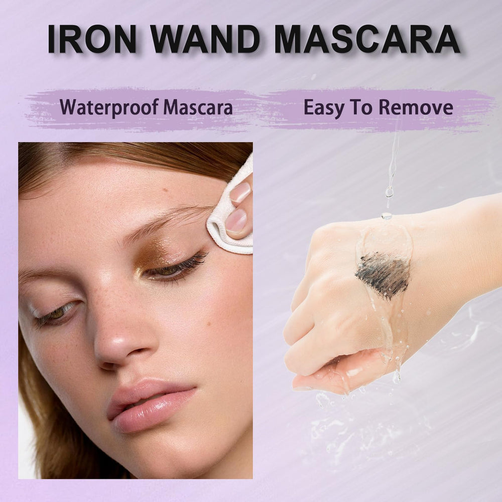Eqimznv Iron Wand Mascara long-wear curl stays intact.