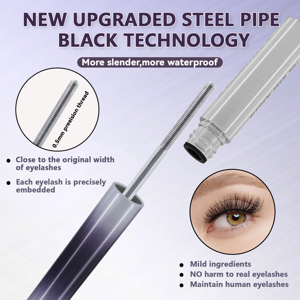 Eqimznv Iron Wand Mascara gentle removal with makeup remover.