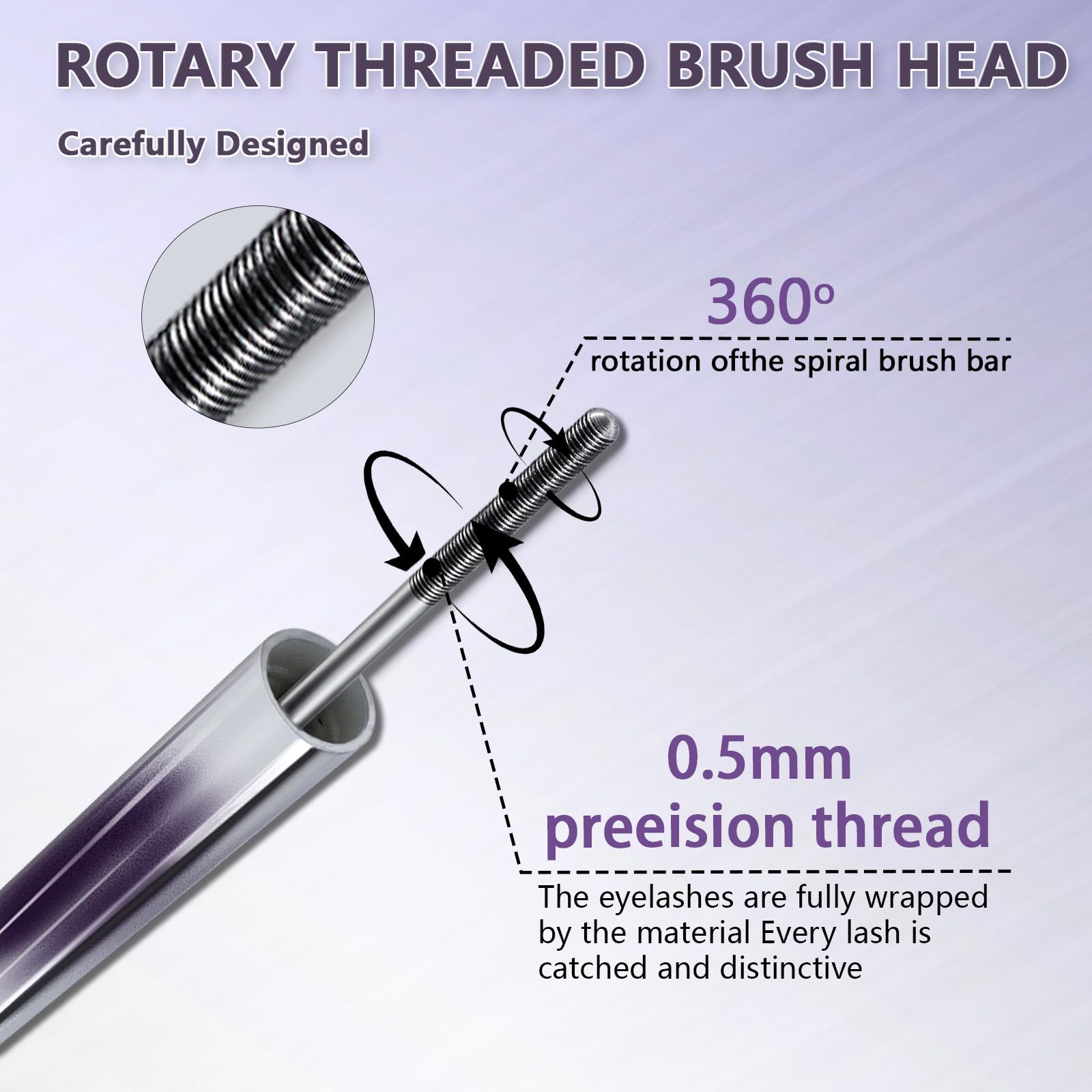 Eqimznv Iron Wand Mascara waterproof formula for long-lasting wear.