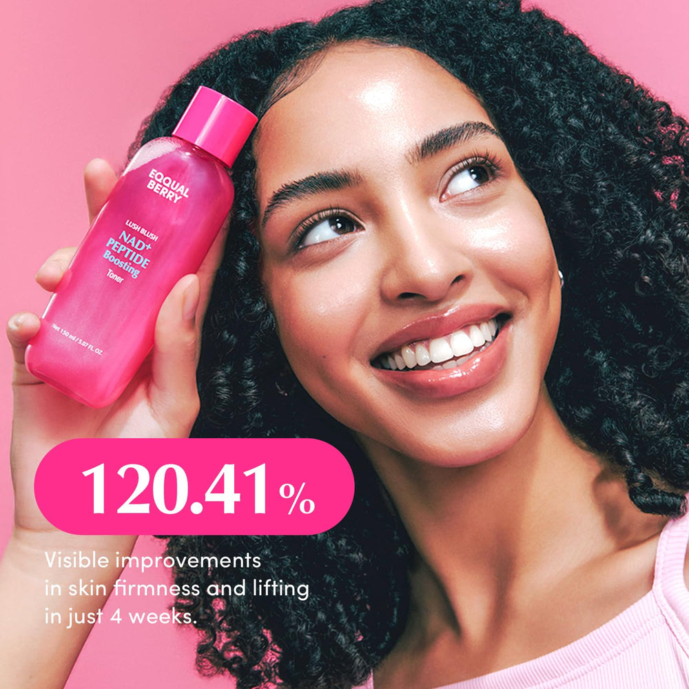 EQQUALBERRY NAD+ Peptide Toner ceramide pearl complex supports barrier