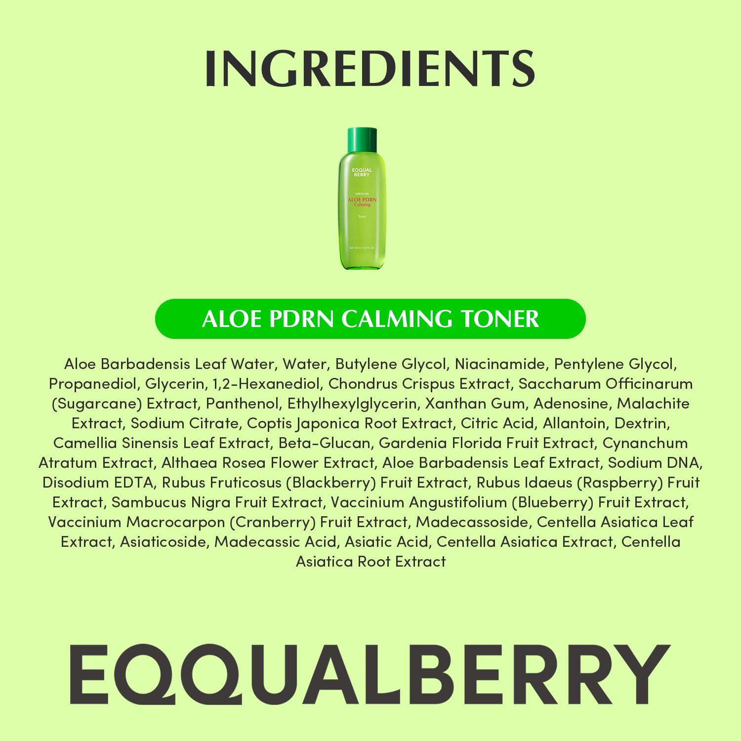 EQQUALBERRY Packaging image emphasizes clean, premium design
