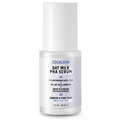 EqualRXN Oat Milk PHA Serum bottle pour for easy application and hydration