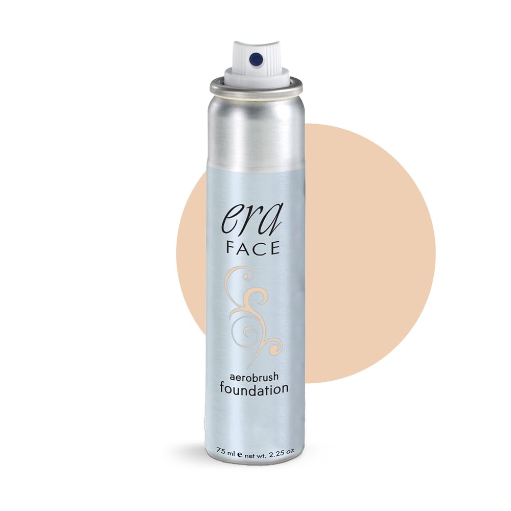 ERA Beauty ERA Face Spray Makeup R4 Champagne bottle ready for fast even application.