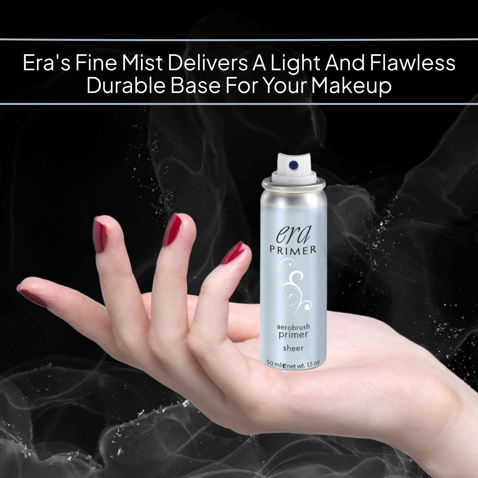 ERA Beauty ERA Face Primer application on eyebrows demonstrates brow, lash and lid priming.