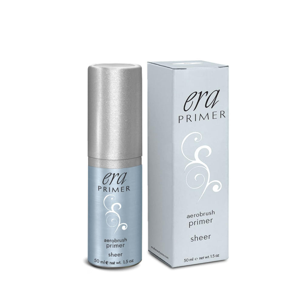 ERA Beauty ERA Face Primer mist closeup highlights lightweight, oil-free formula for radiant skin.