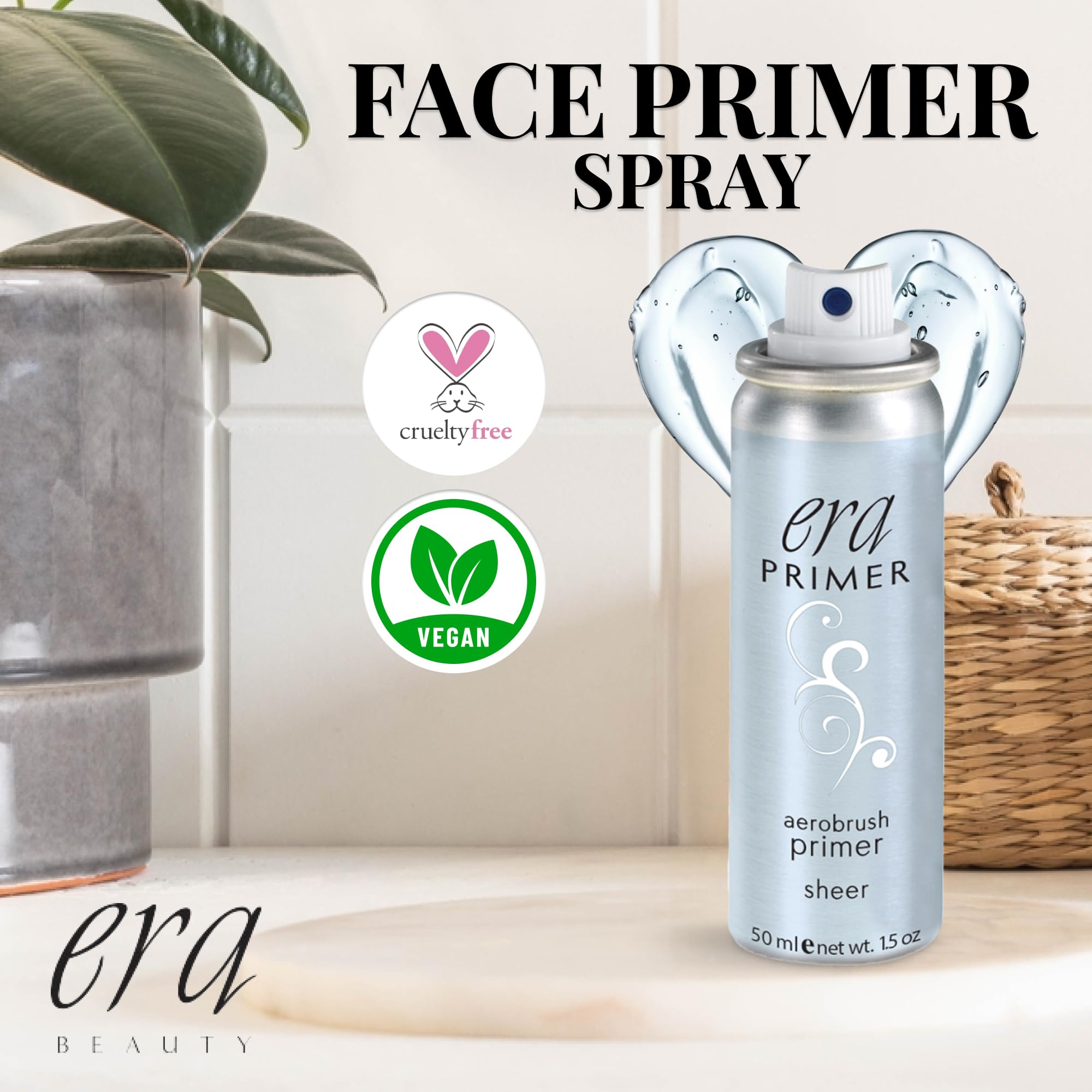 ERA Beauty ERA Face Primer packaging box shown for everyday skincare and makeup prep.
