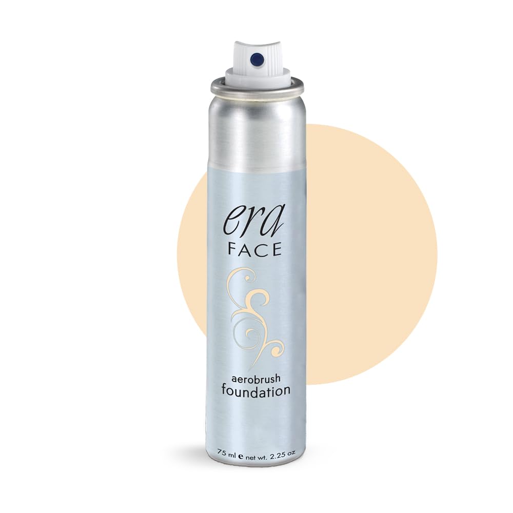 ERA Face spray makeup bottle shows buildable coverage for daily wear