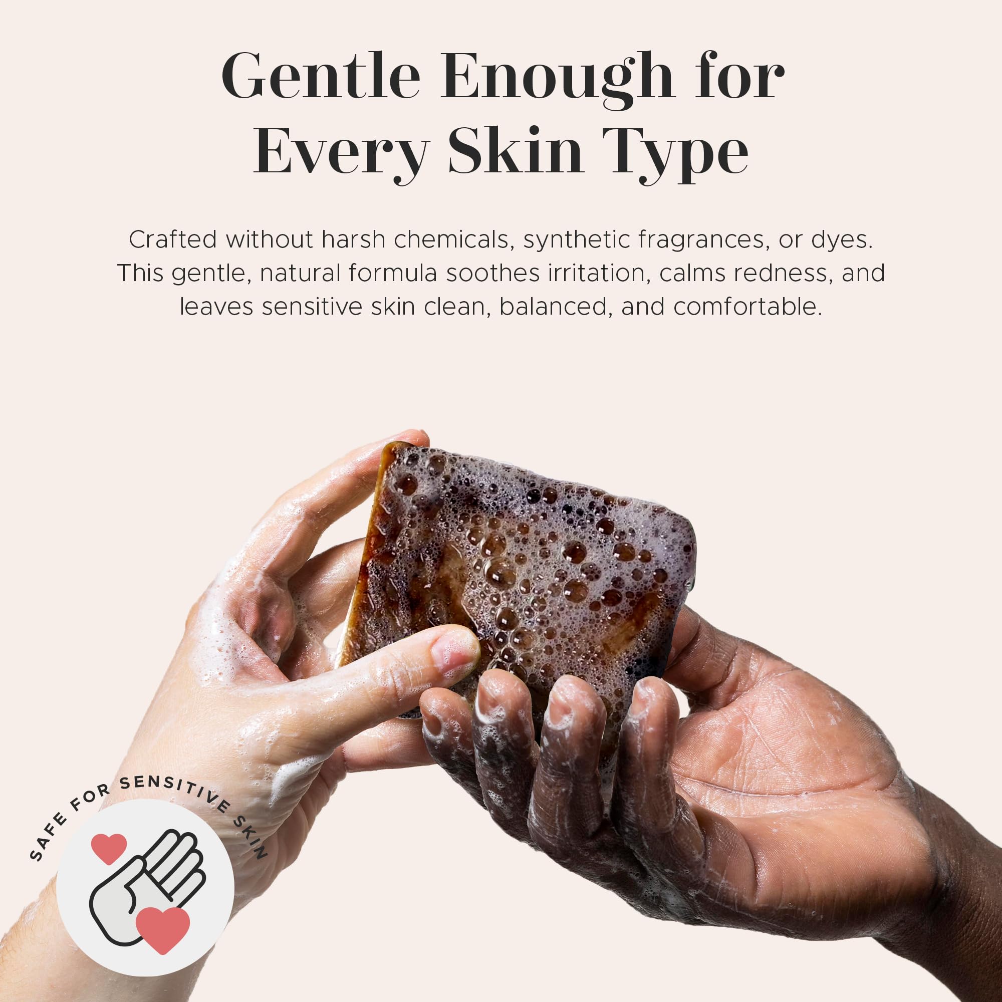 era of nature African Black Soap lather – gentle daily cleanse for face and body