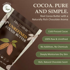 Melted Era of Nature Cocoa Butter Raw used for creamy DIY skin products