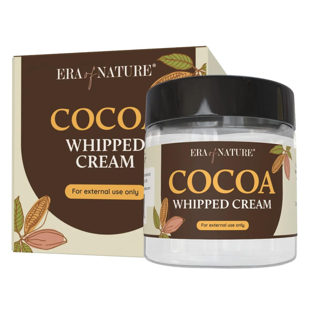 Era of Nature Cocoa Whipped Butter hydrates dry skin without grease.