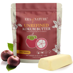 era of nature Kokum Butter Raw block for DIY skincare bases and blends smoothly with other butters