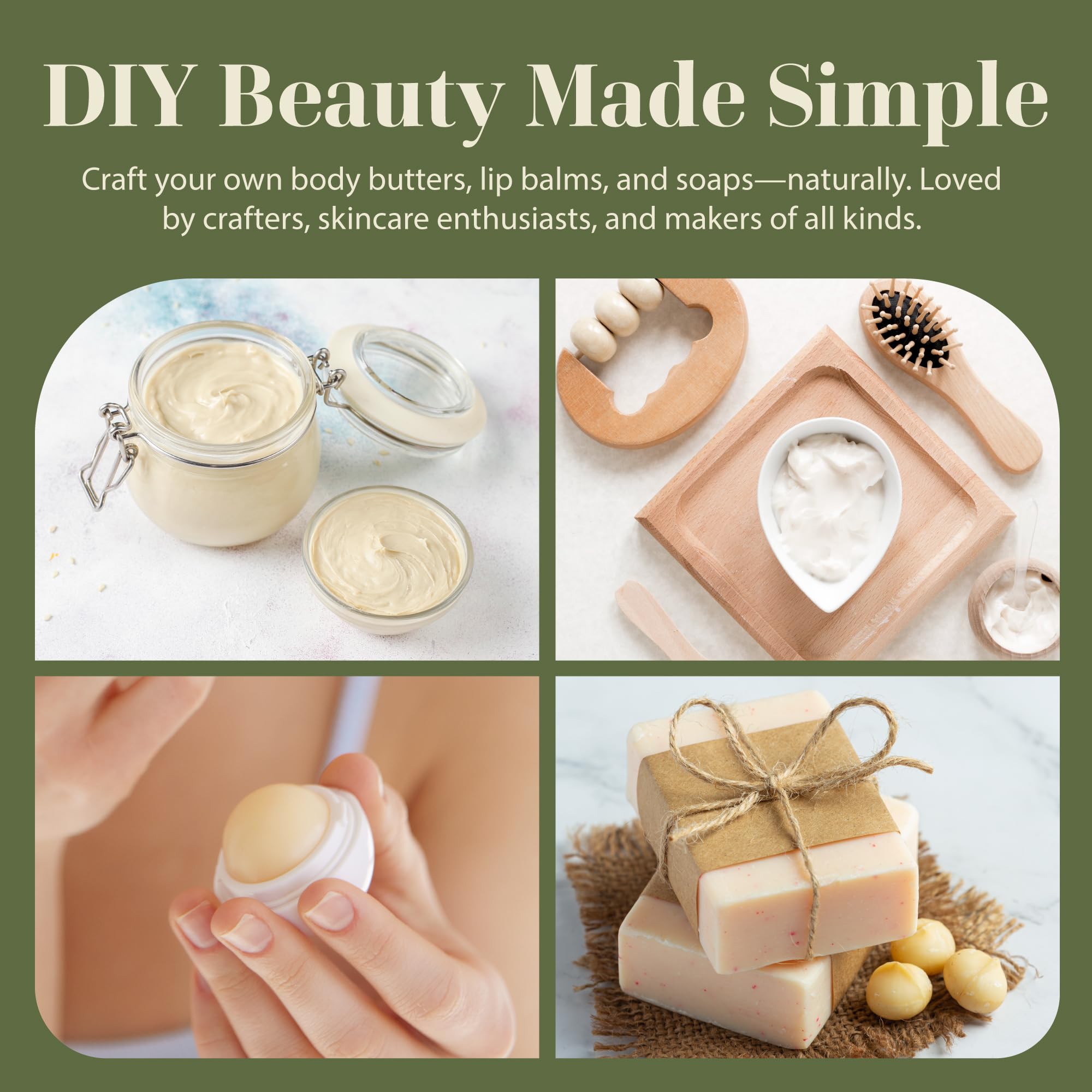 Creamy texture of Era of Nature Shea Butter ideal for lotions