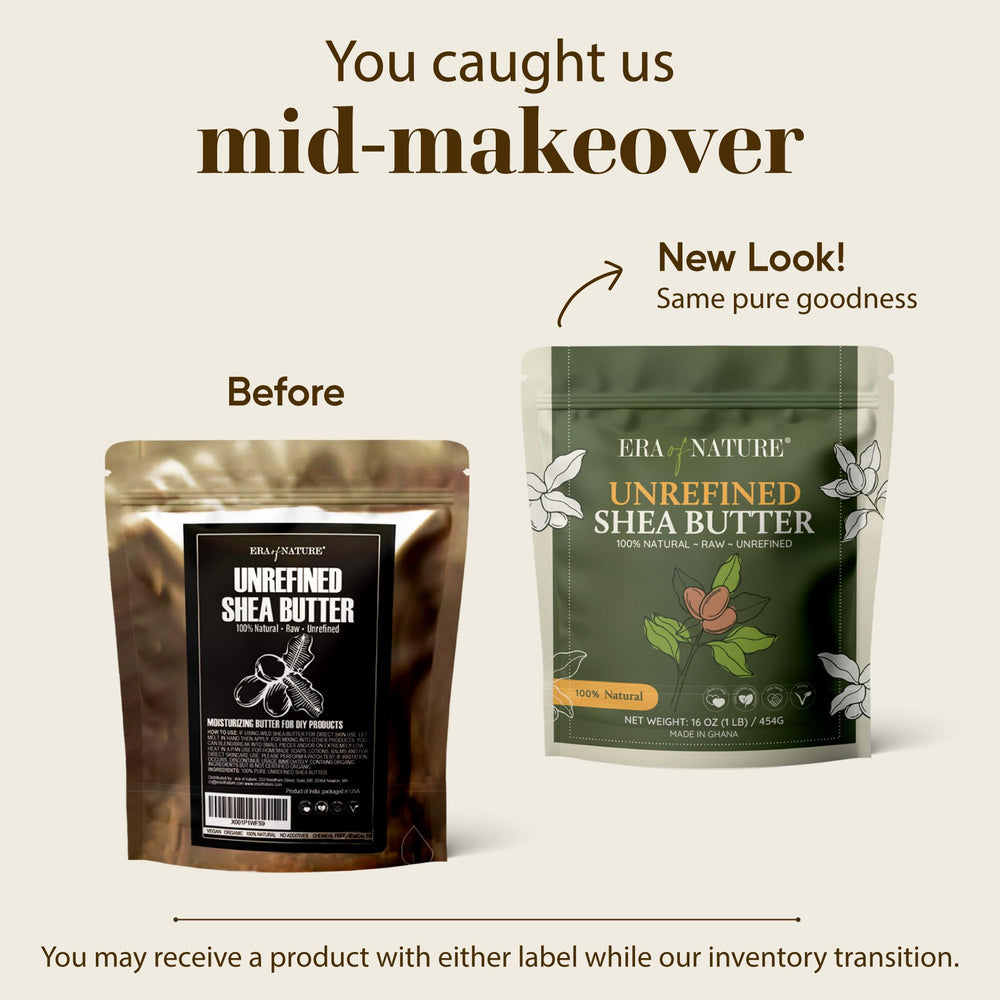 Store Era of Nature shea butter at room temperature for longevity.