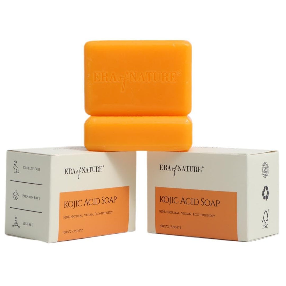Era of Nature soap in use, foamy lather during shower.