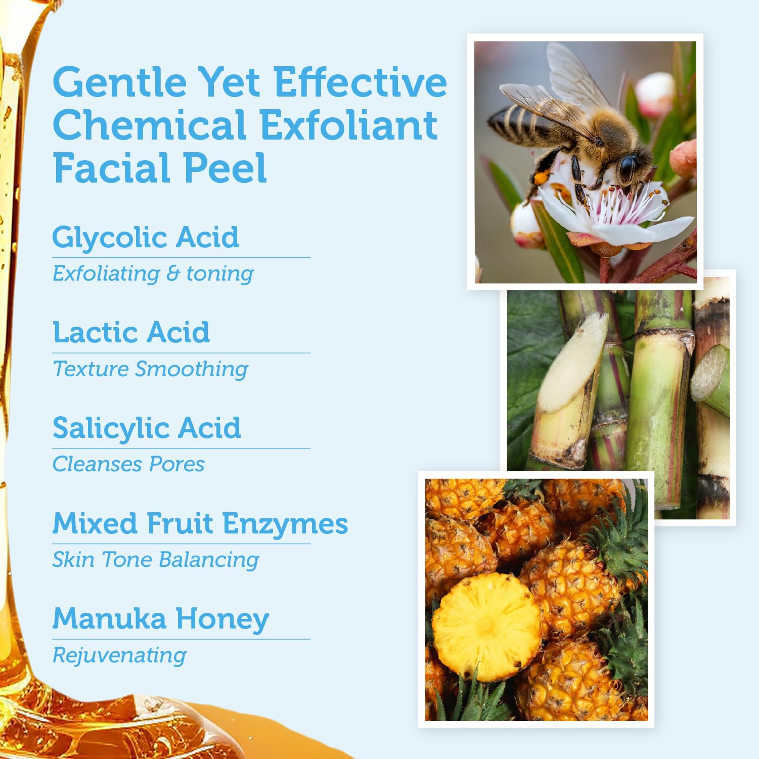 Era Organics at-home peel use shows accessible self-care routine.
