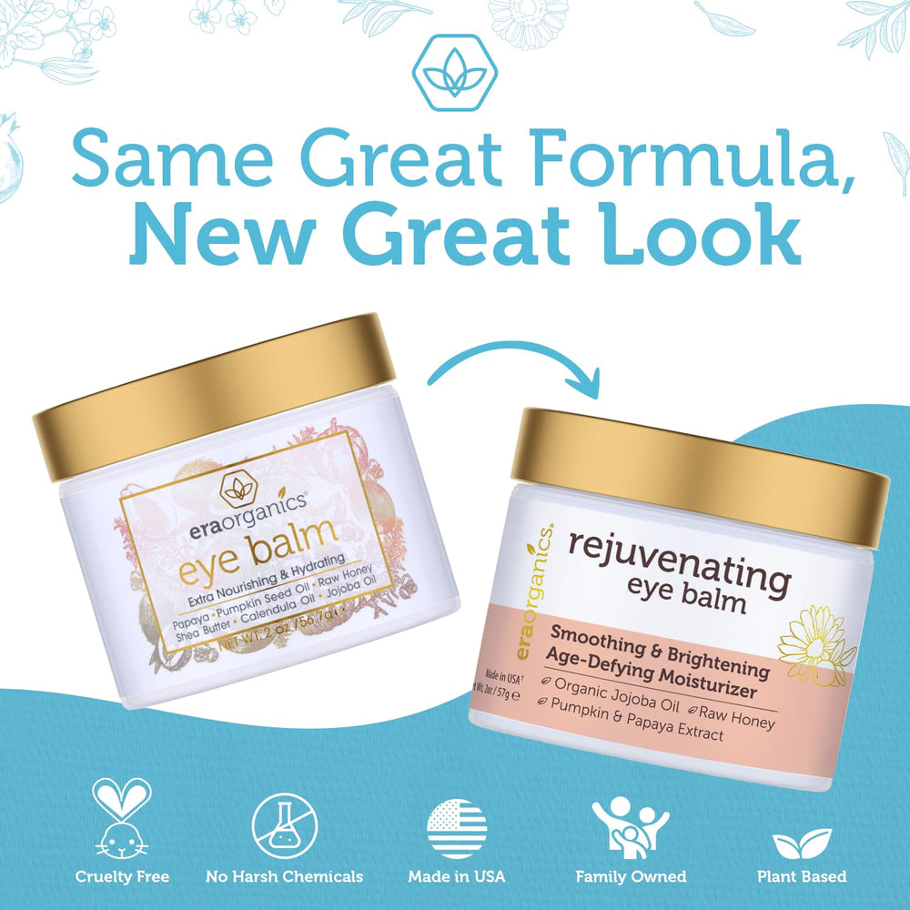 Era Organics Eye Moisturizer packaging highlights clean beauty commitment.