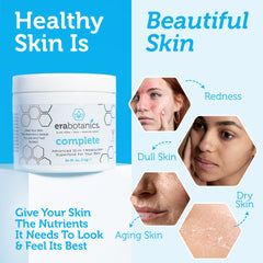 Era Organics face cream texture closeup highlights creamy consistency for all-day moisture.