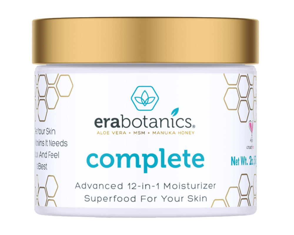 Era Organics Face Moisturizer jar closeup showing rich cream for daily nourishment