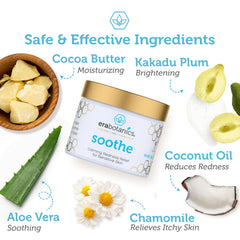 Era Organics Manuka honey swirl texture highlights soothing facial moisturizer.