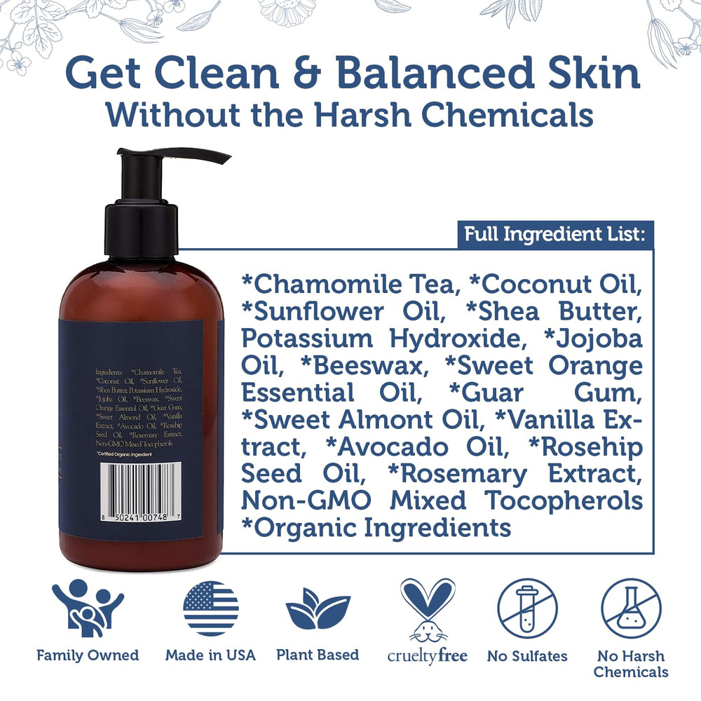 Era Organics men's facial cleanser gentle formula for sensitive skin and daily comfort.