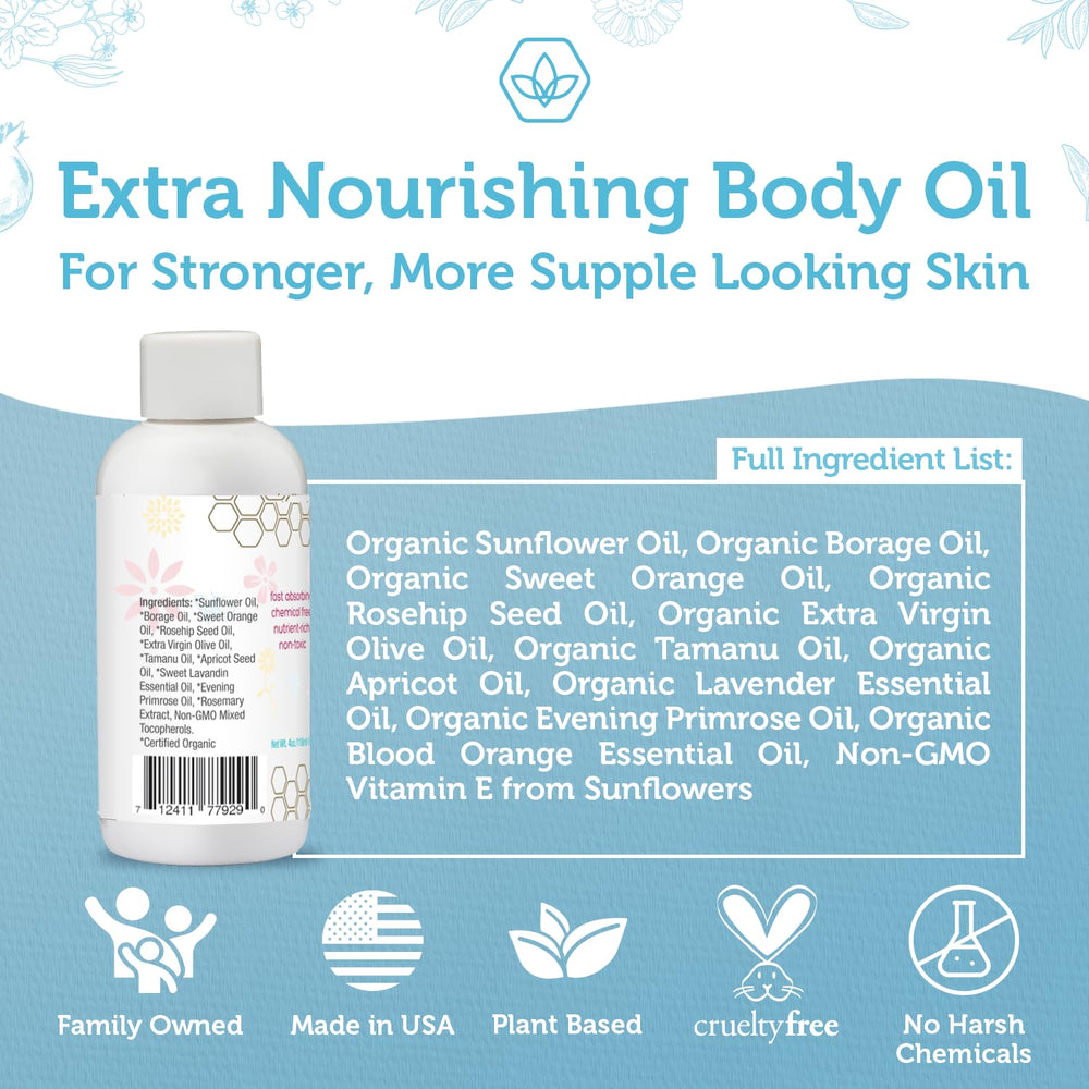 Era Organics stretch-mark oil usa-made cruelty-free offers trusted, non-toxic care.