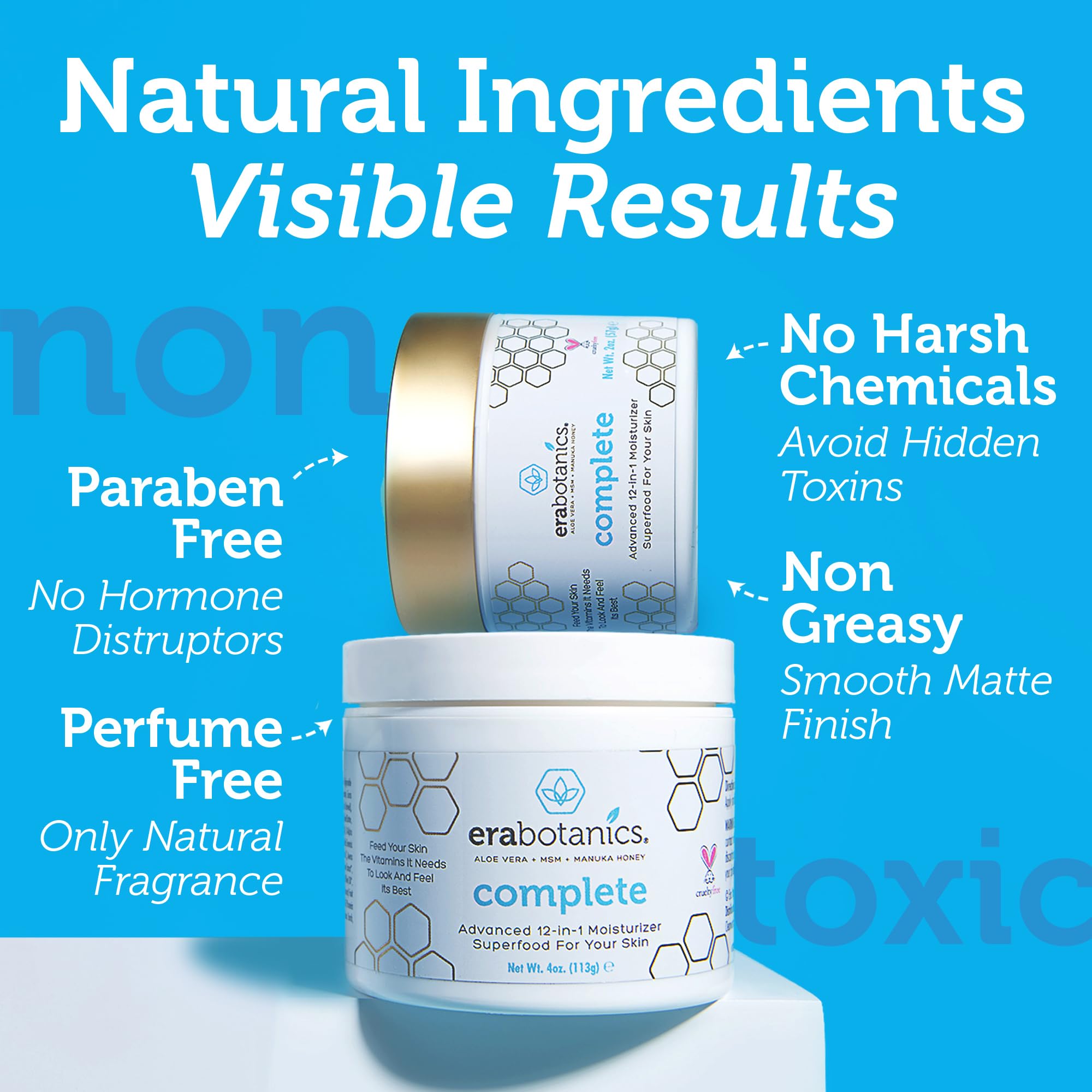 Era Organics sustainable packaging graphics highlight eco friendly design.