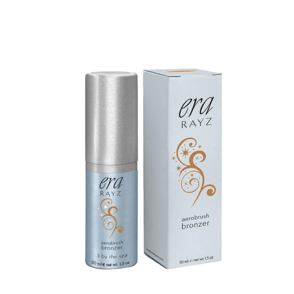 ERA Rayz bronzer spray 360° application for seamless coverage.