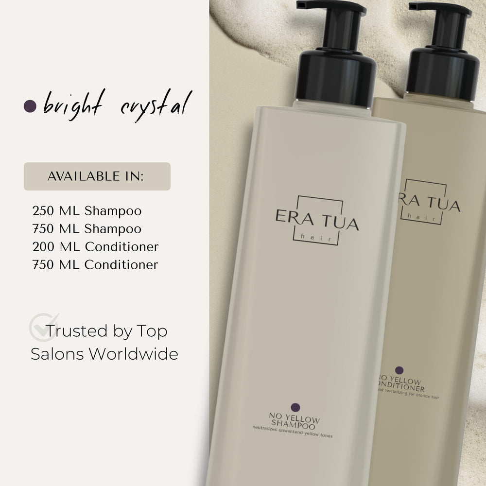ERA TUA No-Yellow Toning Purple Shampoo includes grape seed extract for strength