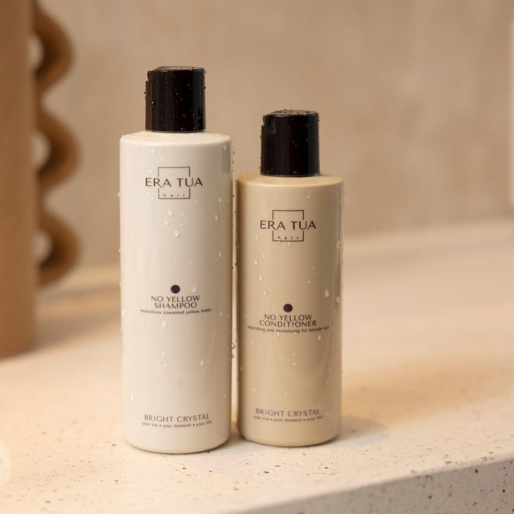 ERA TUA No-Yellow Toning Purple Shampoo leaves hair soft and shiny after use