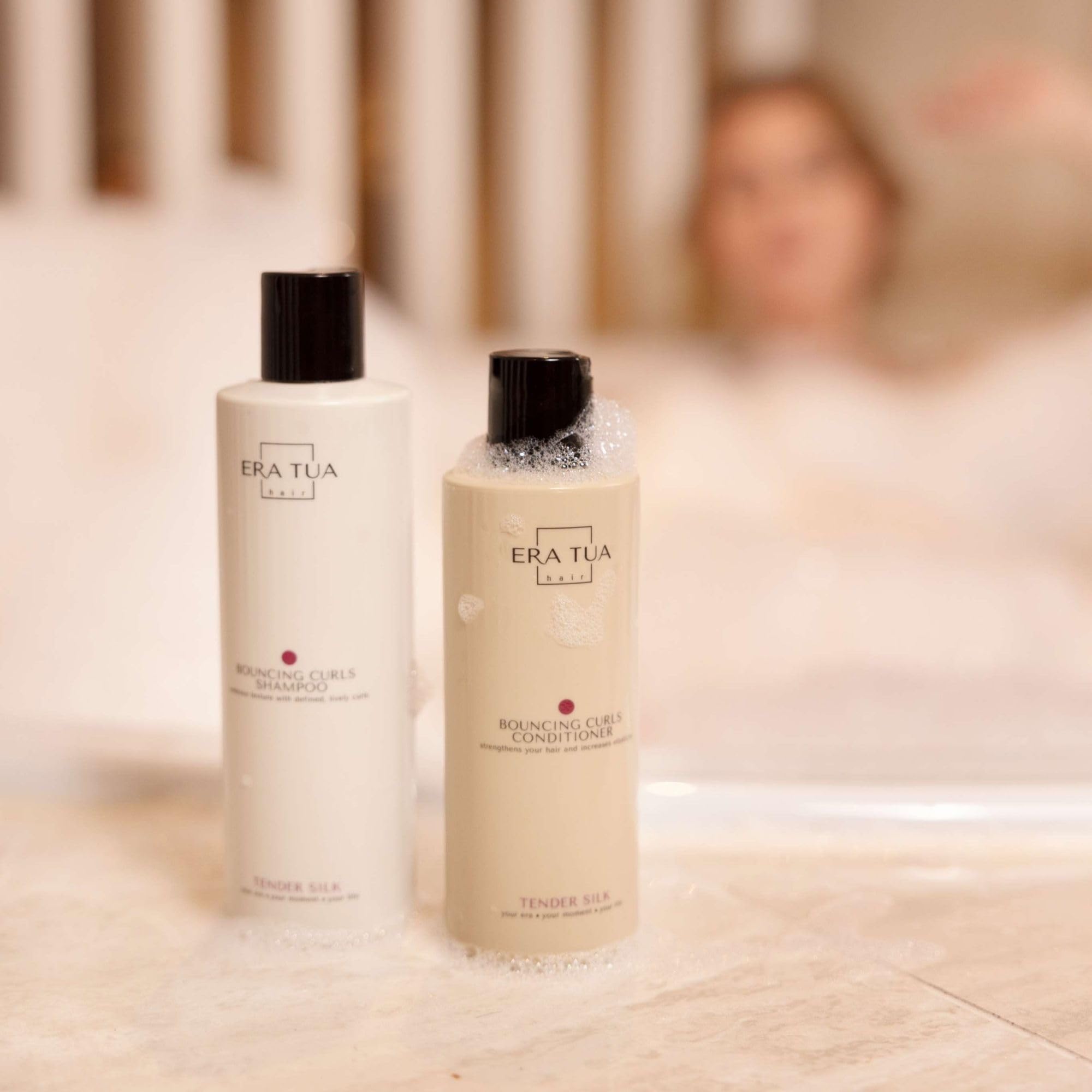 Dutch-made ERA TUA conditioner portrayed to emphasize craftsmanship and quality hair care.