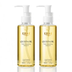 ERAE Queen Oil bottle front view for daily use and compact packaging.
