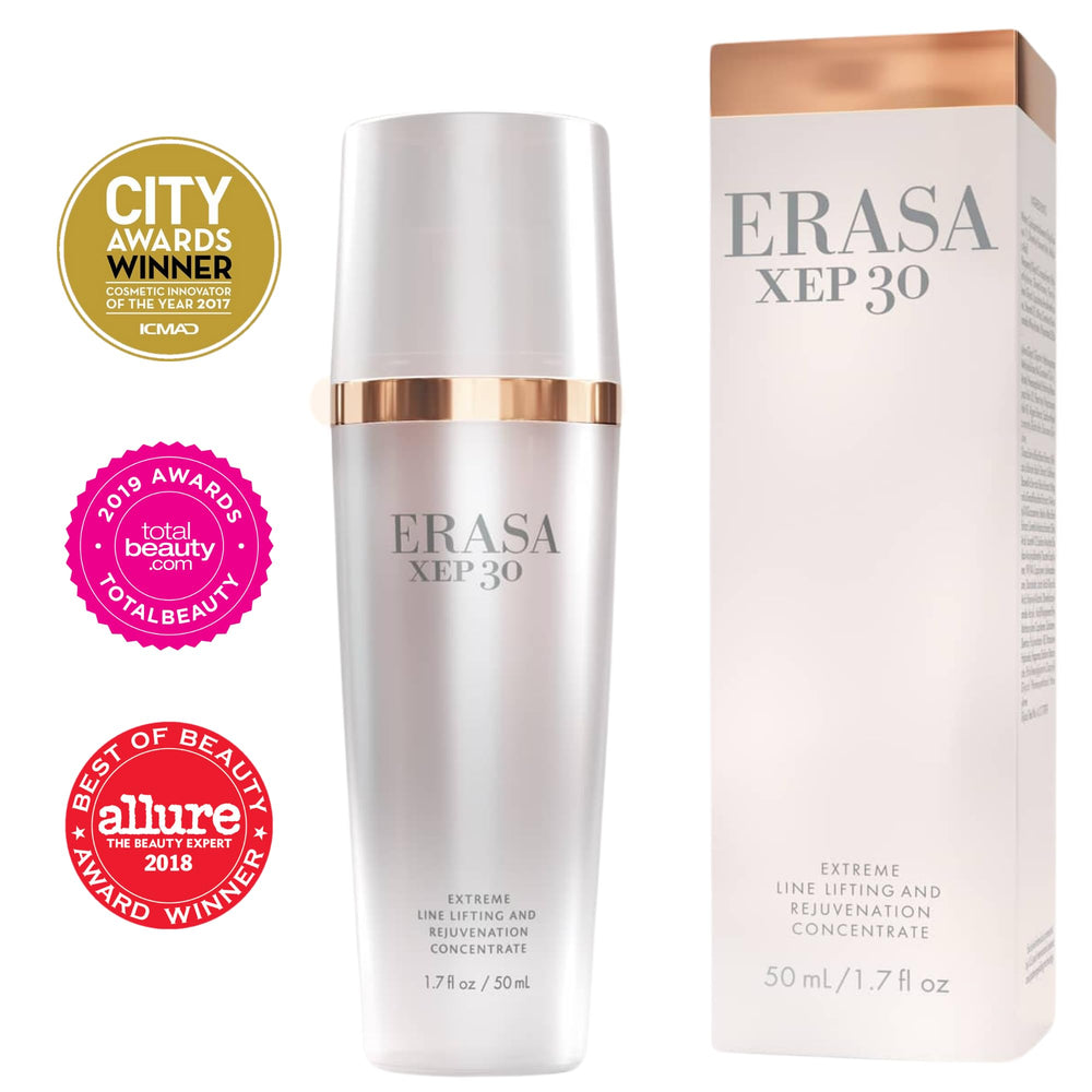 Erasa XEP 30 serum blended with moisturizer for easier spread
