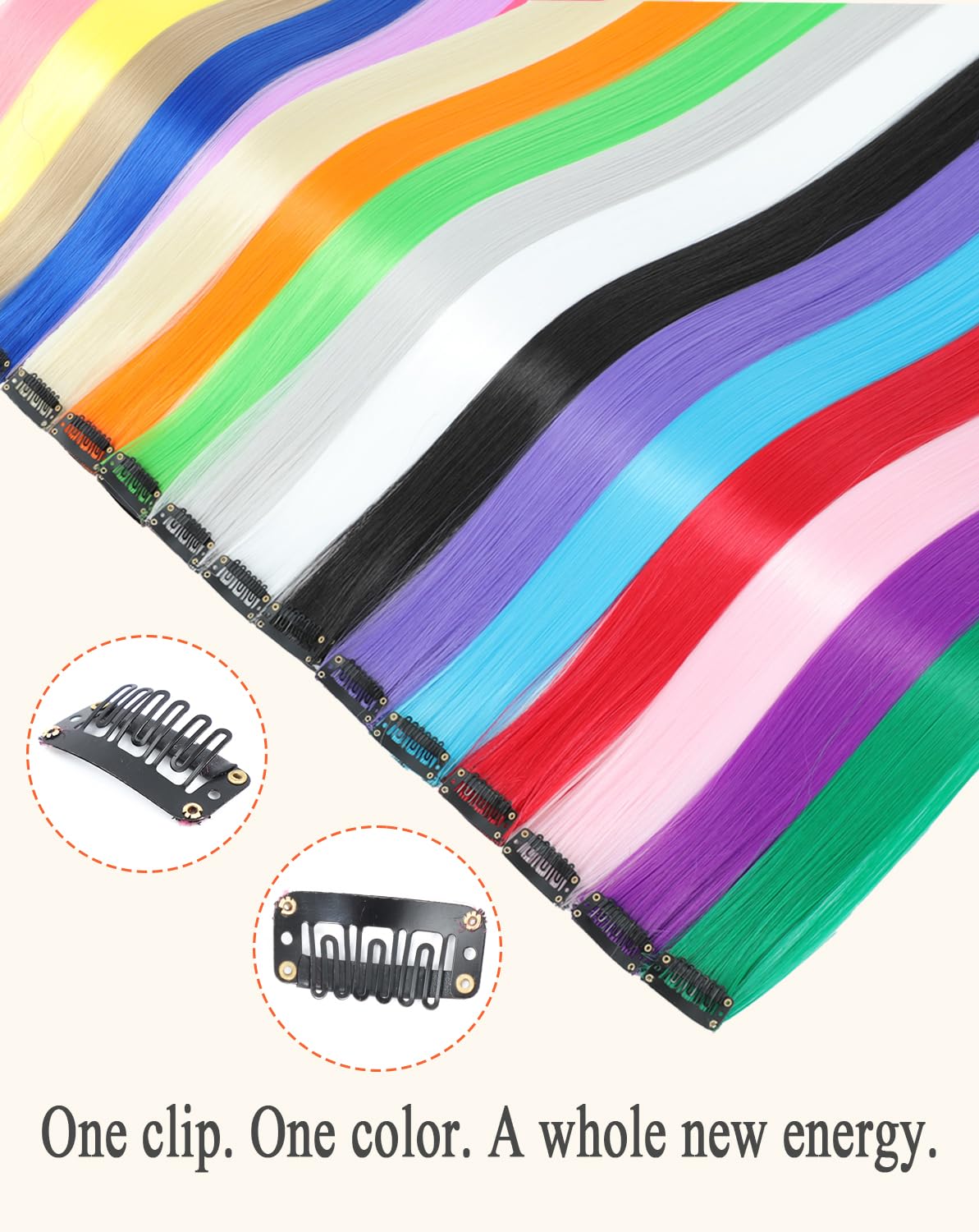 Eravauly soft, lightweight, reusable extensions are comfortable for all-day wear.