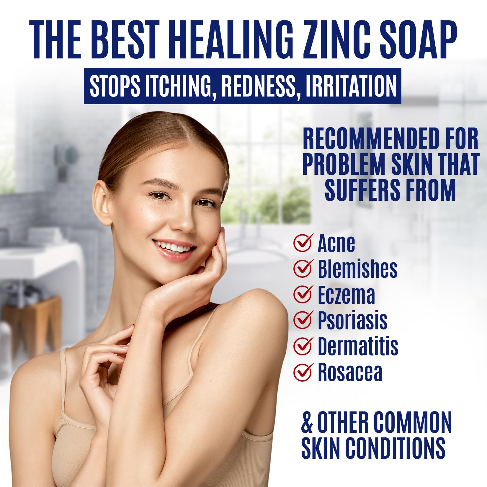 Erbaid Pyrithione Zinc Soap Bar lathering during cleansing routine.