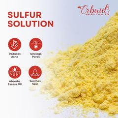 Erbaid sulfur face mask clay texture ready to apply on skin